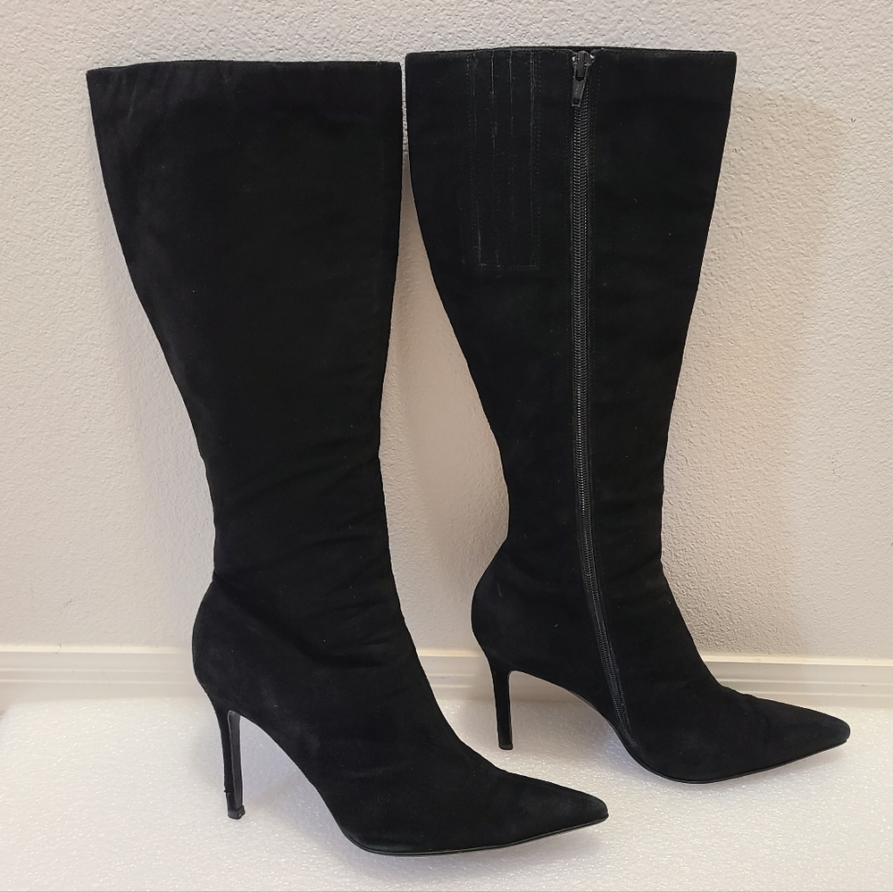 Colin Stuart Stilletto Knee High Suede Boots